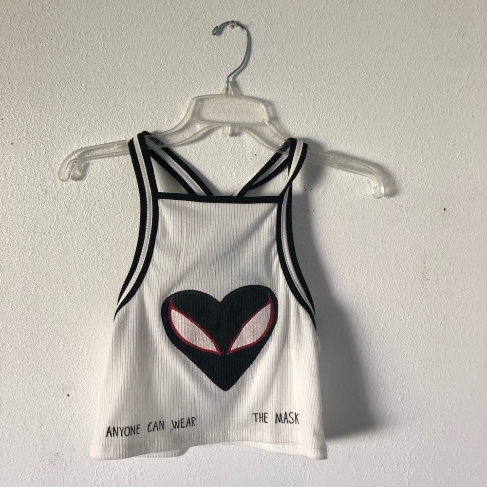 PAINTED SPIDER-MAN TANK “anyone can wear the mask”